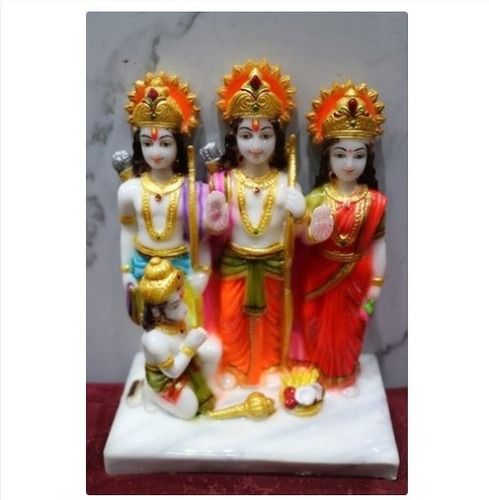 Eco-Friendly Marble Ram Darbar Statue 5 Inch