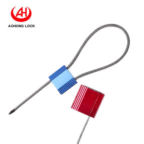 Head: Aluminium Alloy; Wire: Stainless Steel Metal Cable Security Seals For Container