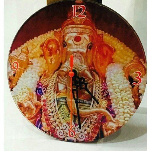 Multi Color Sublimation Glass Round Wall Clock