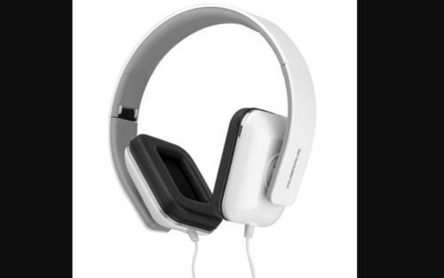 Ambrane White Folding Wired Stereo Headphone Body Material: Plastic