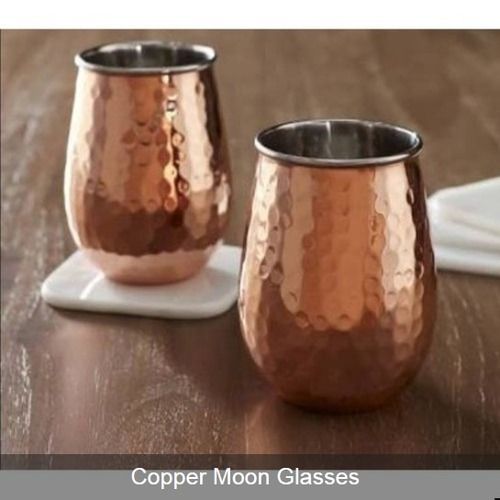 Hammered Copper Moon Glasses
