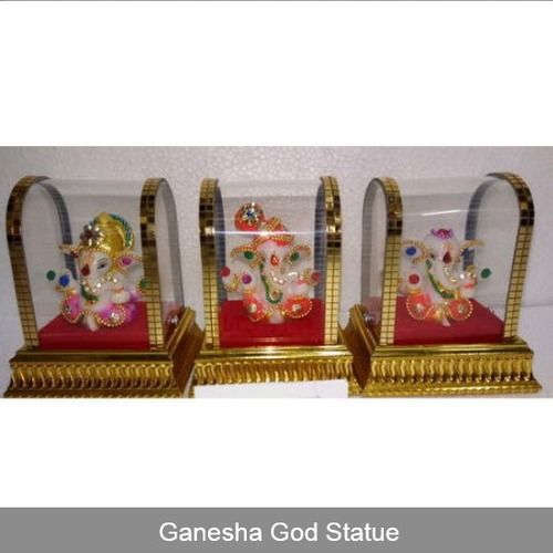 Durable Lord Ganesha Statue In Glass Case