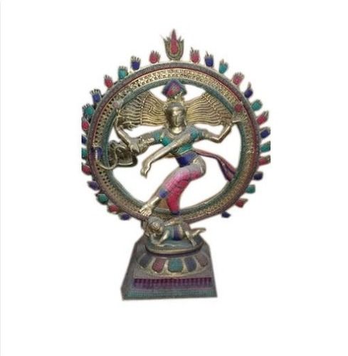 Easy To Clean Natraj Multicolour Brass Statue