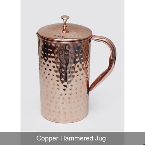 Pure Copper Hammered Jug