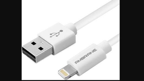 White Rubberized Finish Micro Usb Cable