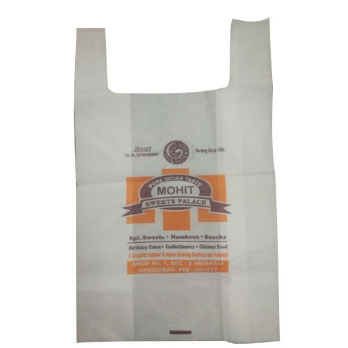 Green U Cut Non Woven Printed Carry Bag