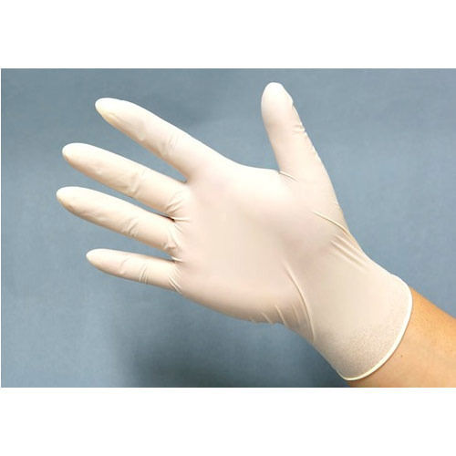 White Color Latex Examination Gloves