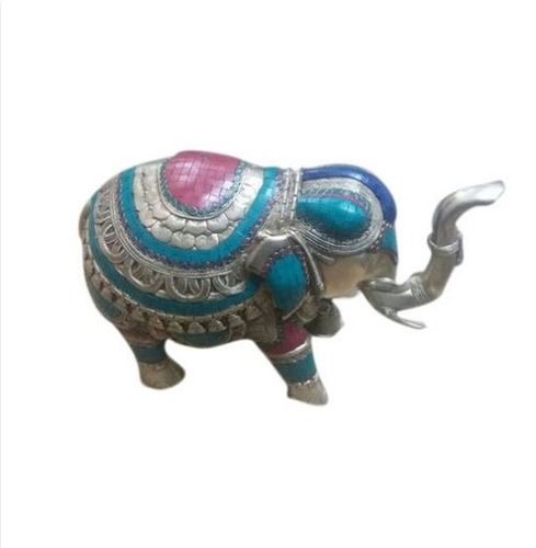 Brass Elephant Statue 14 Inch