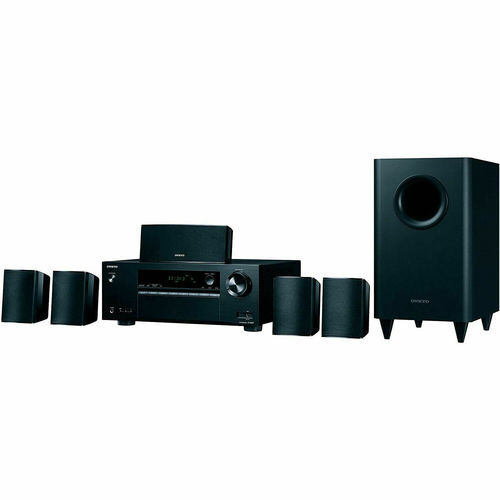 Black 5.1 Channel Home Theater Speaker With 1 Year Of Warranty