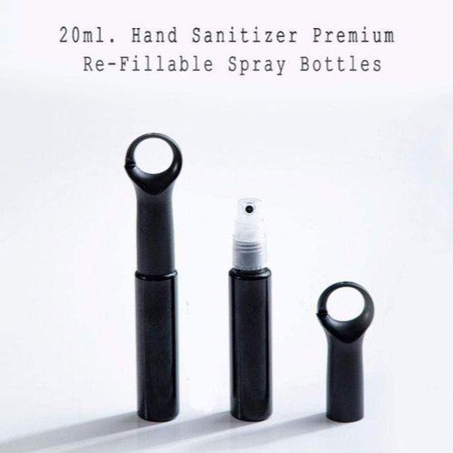 Black Hand Sanitizer Spray Bottle