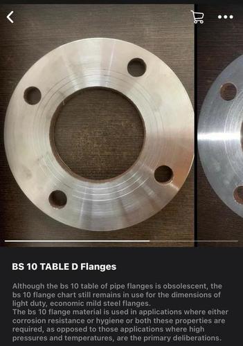 Bs 10 Table D Flanges