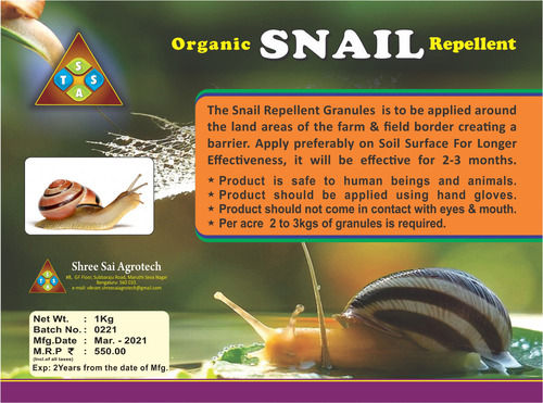 Organic Snail Repellent Device Duration: 2-3 Months Months