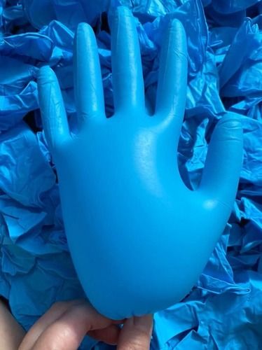 Blue Nitrile Examination Hand Gloves