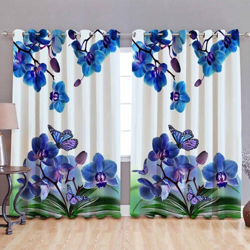Floral Digital Printed Curtain