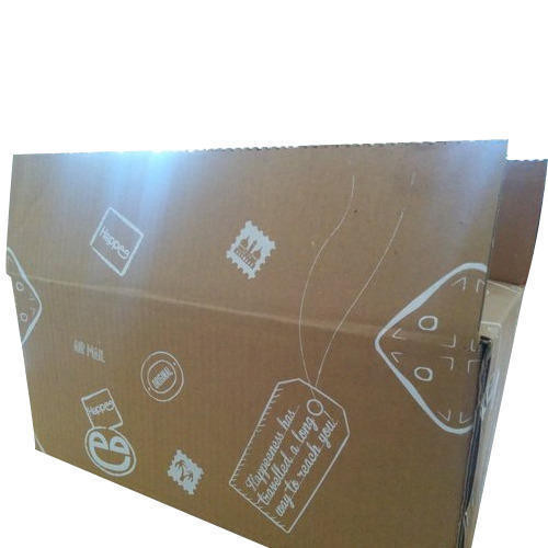 Brown Single Color Offset Printed Boxes