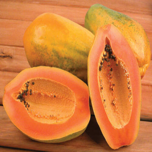 Organic Whole Papaya - Sweet Orange Fruit, Very Good Quality | Healthy Taste, Cool and Dry Storage