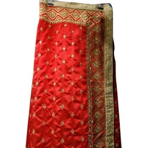 Ladies Embroidered Sana Silk Saree With Blouse Piece