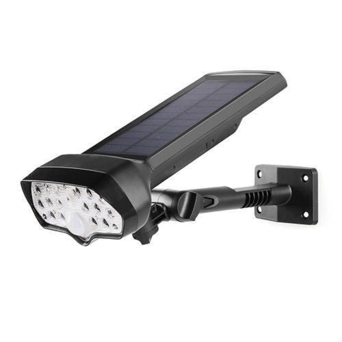 Black 1.1W Led Solar Fence Light