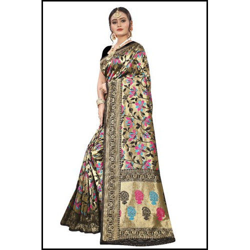 Available In Various Colors Finely Finished Party Wear Nylon Saree