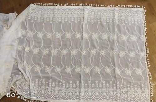 Light In Weight Net Dyeable Dupatta Fabric For Textile Garment