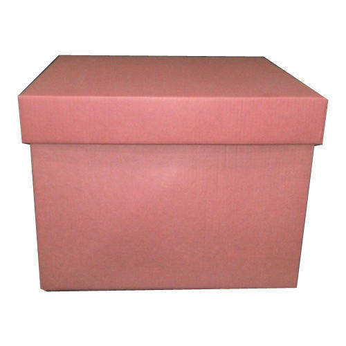 Plain Pink Corrugated Box