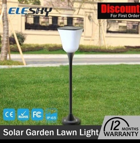 Pc + Aluminium Alloy Rechargeable Solar Garden Post Lamp