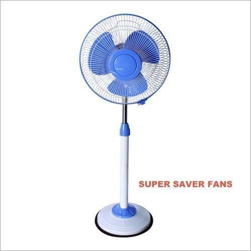 Blue+White Mix 18 Watt Solar Bldc Pedestal Fan