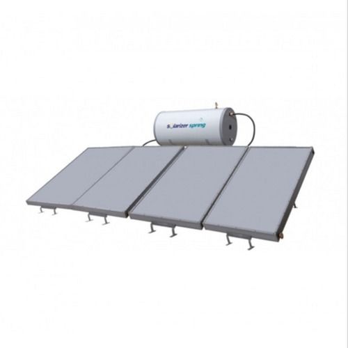 White 500 Lpd Fpc Puf Insulated Solar Water Heater