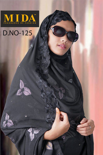 Ladies Embroidered Long Scarf