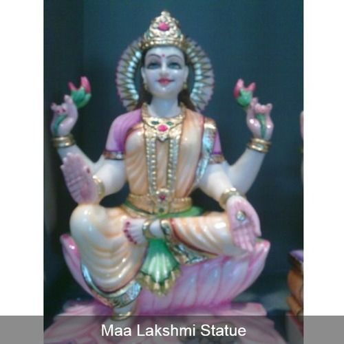 Easy To Clean Marble Maa Lakshmi Statue