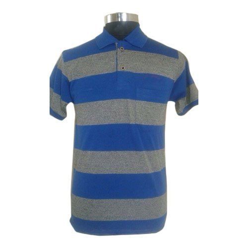 Mens Striped Cotton T Shirt Gender: Male