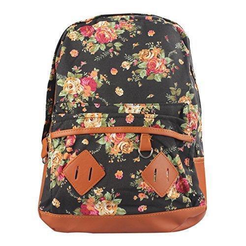 Multicolor Printed Girls College Backpack