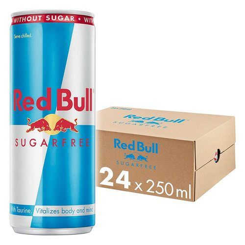 Red Bull Energy Drink, Sugarfree, 250 ml (24 Pack)