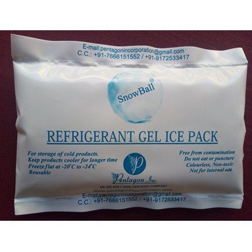 White And Blue Snowball Refrigerant Gel Ice Pack (175 Gm)