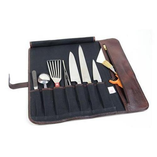 Dining Table Decor Genuine Leather Cutlery Holder