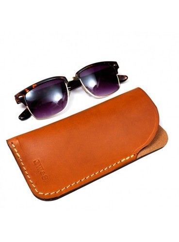 Eco-Friendly Leather Sunglasses Case - Standard Size, Rectangular Design | Attractive Look, Durable Material, Custom Embossed Logo