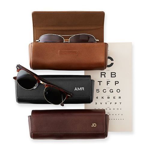 Sunglasses Case - Standard Size, Rectangular Modern Style | Genuine Leather, Eco-Friendly, Custom Design with Customer Logo Embossed, Attractive Look, Durable Quality