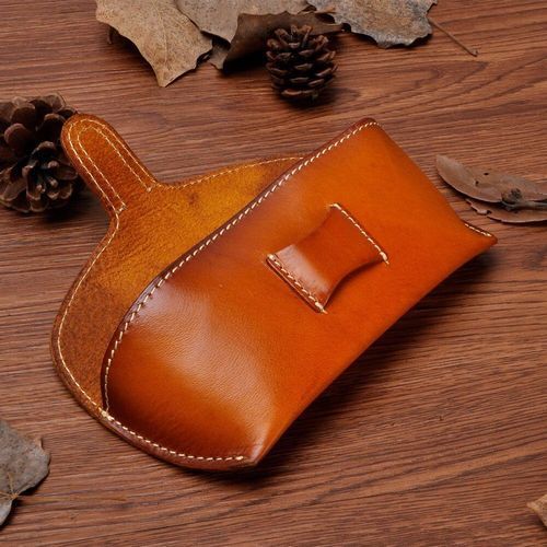 Genuine Leather Soft Stylish Sunglasses Eyeglasses Spectacle Case