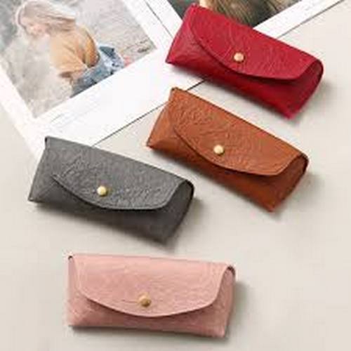 Different Colors Available Genuine Leather Soft Stylish Sunglasses Eyeglasses Spectacle Case