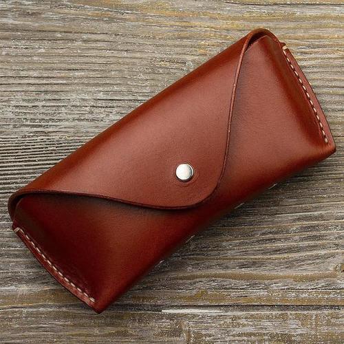 Different Colors Available Genuine Leather Soft Stylish Sunglasses Eyeglasses Spectacle Case