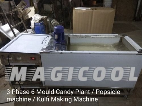 Grey Semi Automatic Grade 6 Mould Popsicle Machine For Kulfi, Chocobar, Lolly Candy