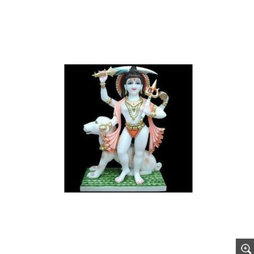 White Marble Kal Bhairav Statue,.. - Feature: Easy To Clean