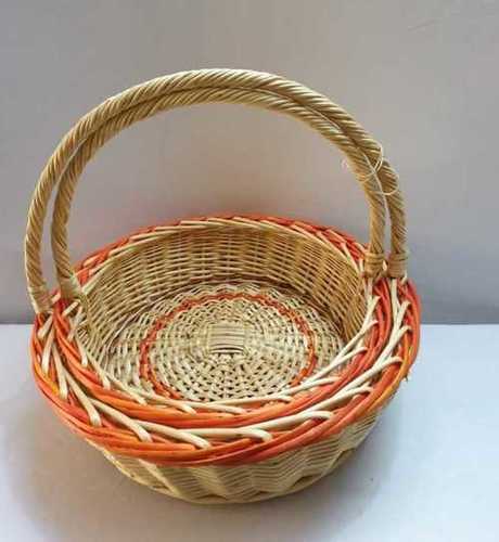 Woven Cane Fruit Basket