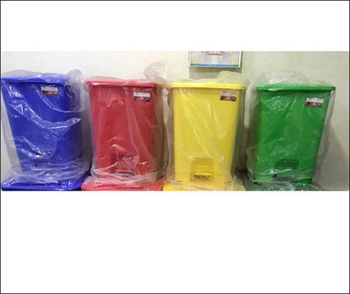 Red Hospital Dustbins With Frame 30 Litre