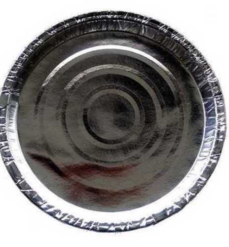 Silver Foil Paper Plate Size: Custom