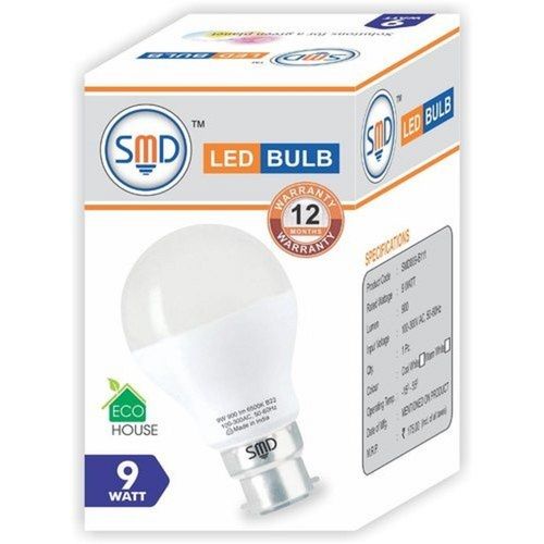 White 9 Watt Residential Indoor Led Bulb