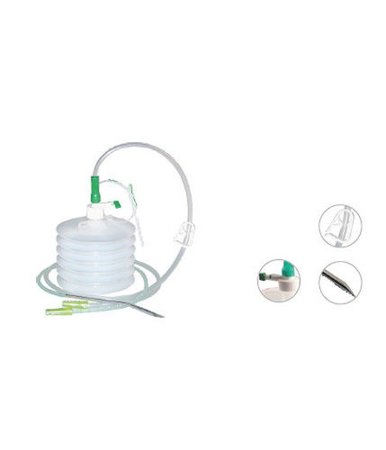 White Transparent Closed Wound Suction Unit