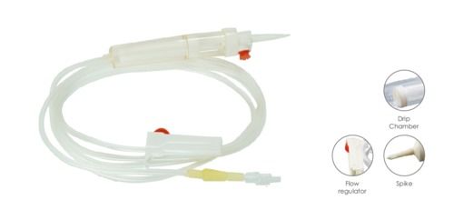 White Disposable Blood Transfusion Set