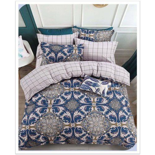 Glace Cotton Printed Double Bed Sheet