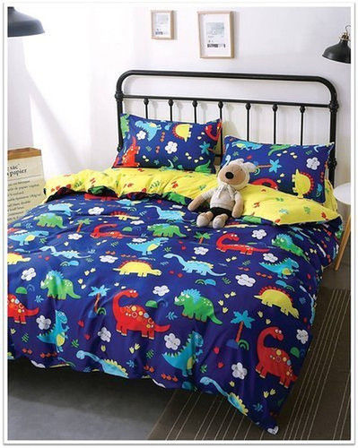 Multicoor Kids Cotton Printed Bed Sheet